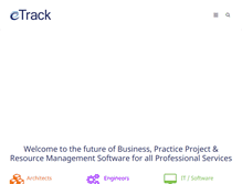 Tablet Screenshot of etrack.com.au